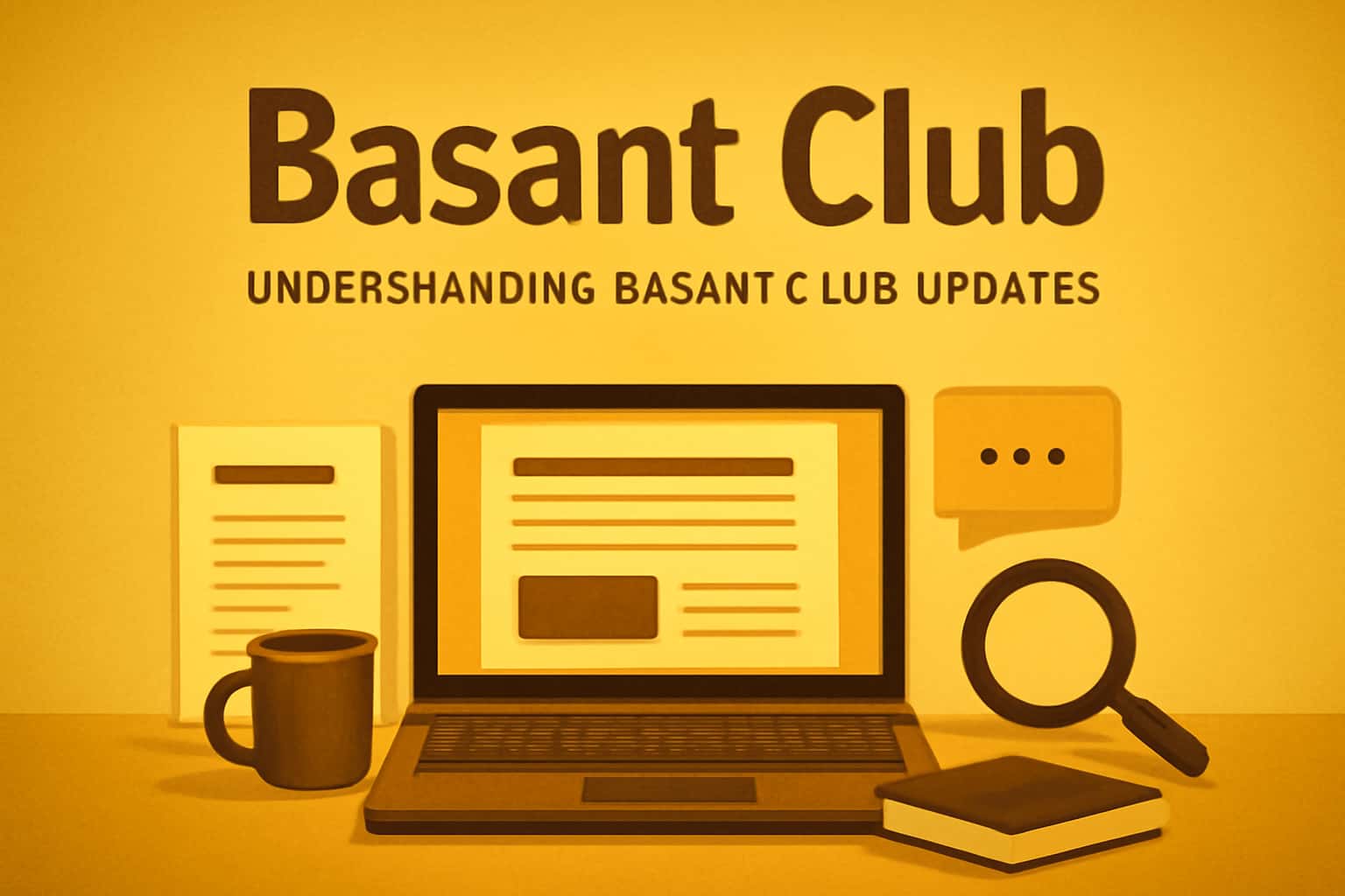 An informative visual representation of Basant Club updates, showcasing features and news.