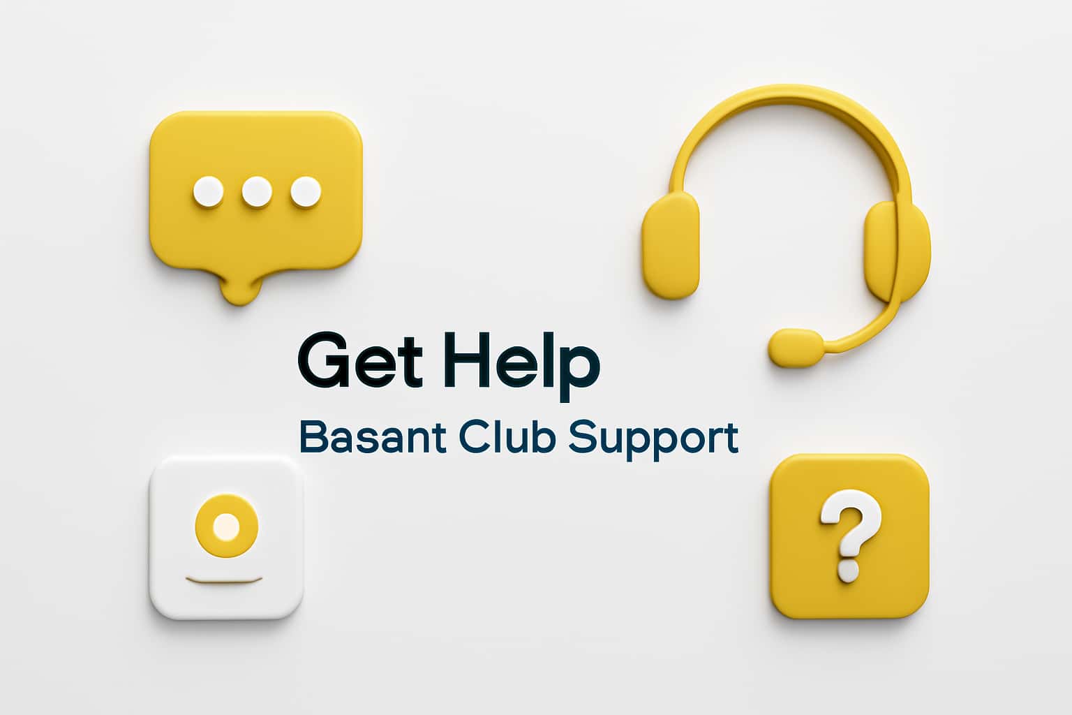 Get Help - Basant Club Support Interface