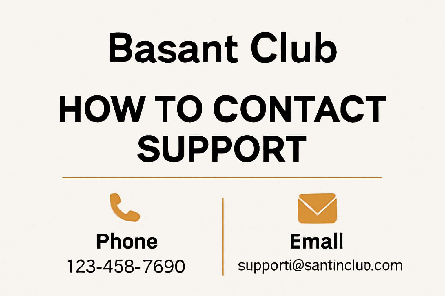 An informative scene depicting support options for Basant Club users.