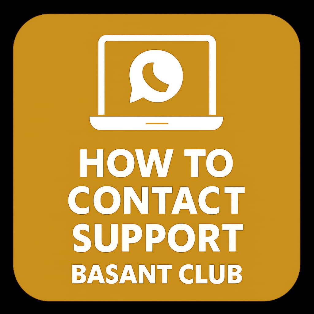 Icon representing support options for Basant Club.