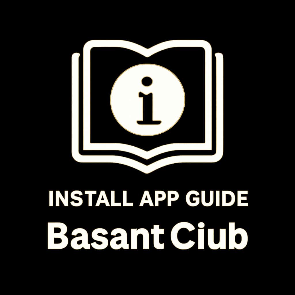 An icon representing the Basant Club App installation guide.