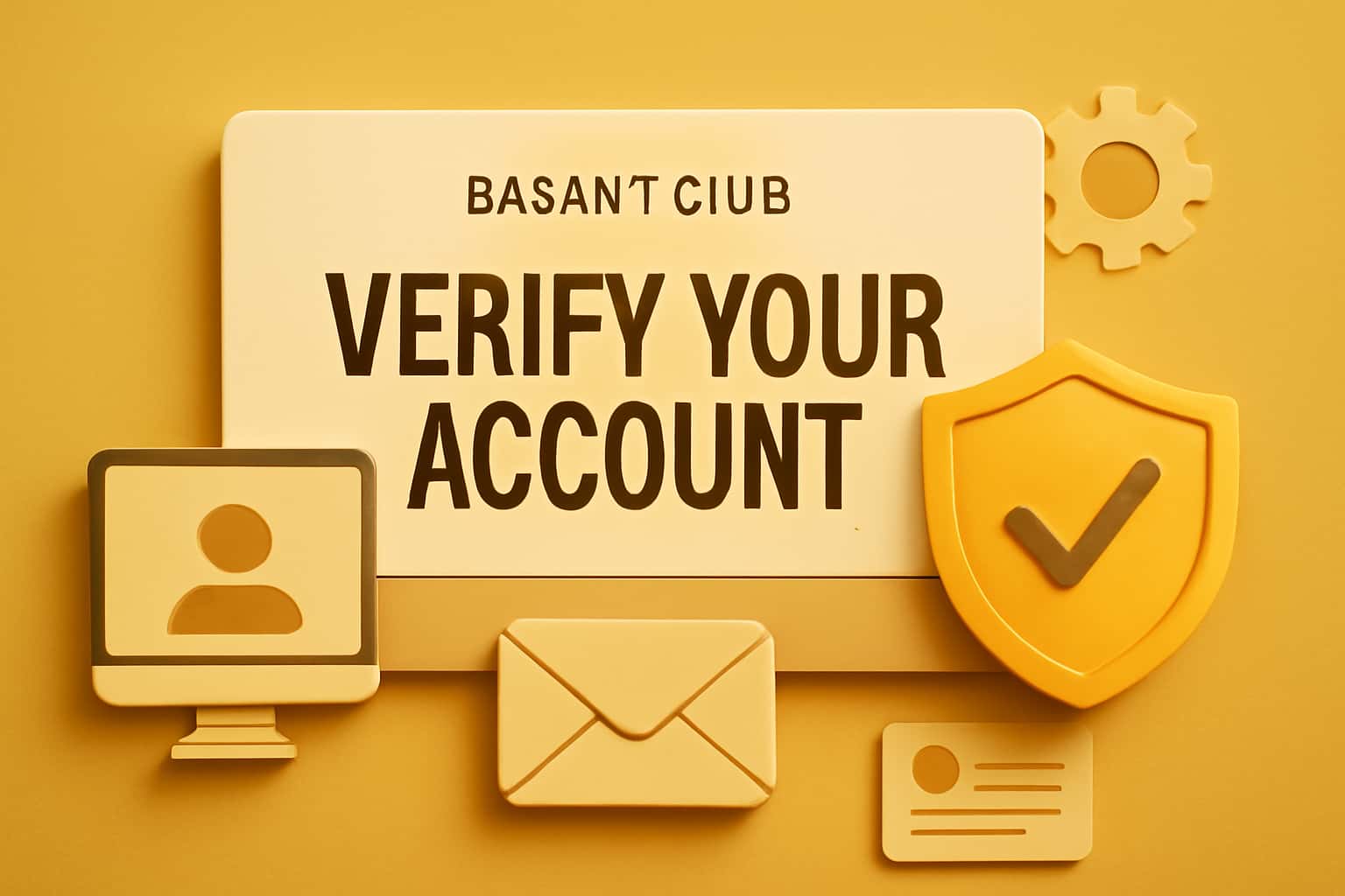 Visual representation of the account verification process for Basant Club.